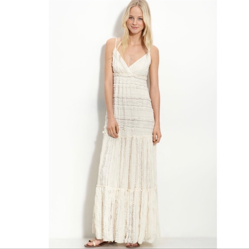 Anthropologie Willow & Clay Lace Maxi Dress